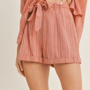 Women's Striped Shorts | Sadie & Sage | Red Multi